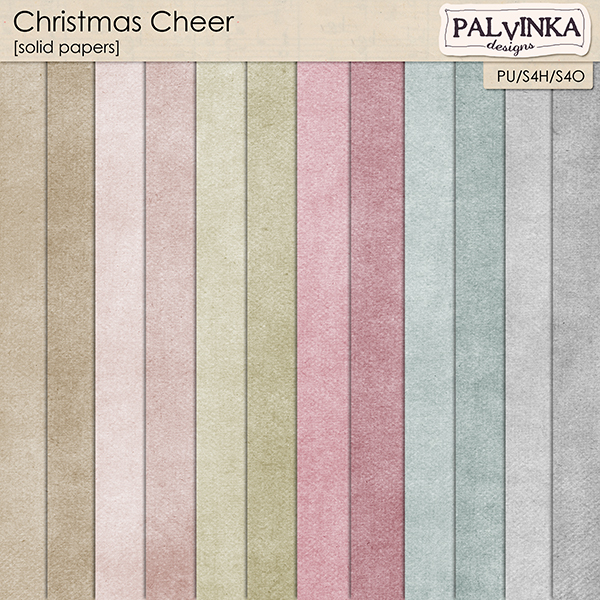 Christmas Cheer Solid Papers