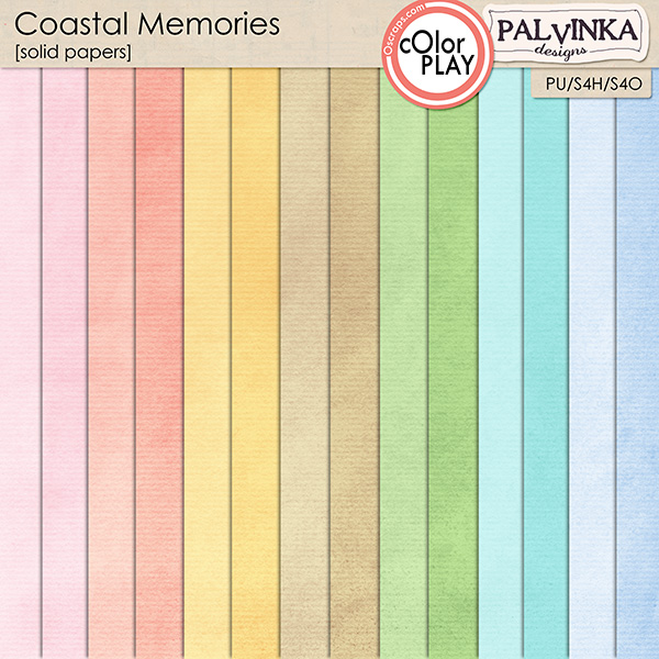 Coastal Memories Solid Papers