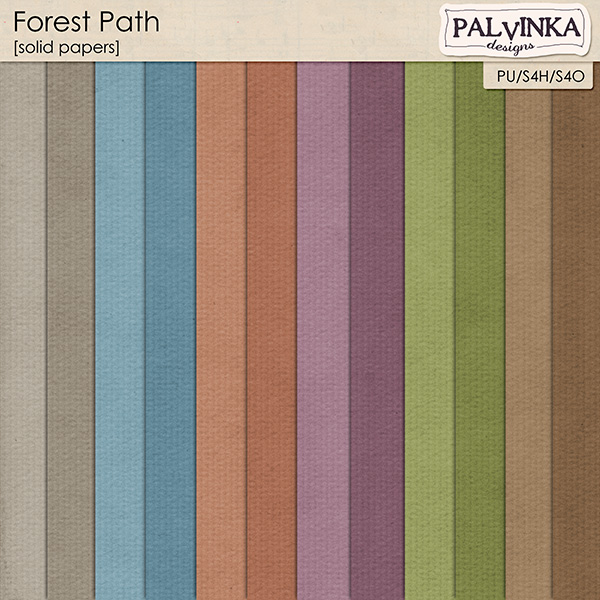 Forest Path Solid Papers