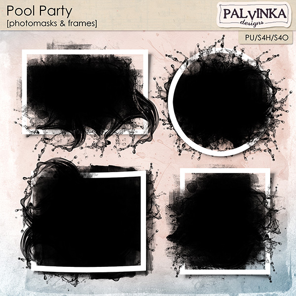 Pool Party Photomasks and Frames