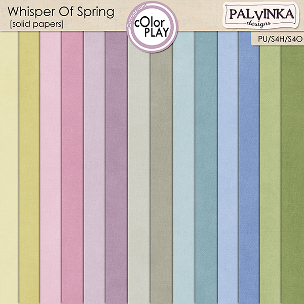 Whisper Of Spring Solid Papers