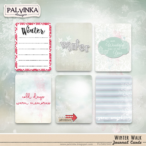 Winter Walk Journal Cards