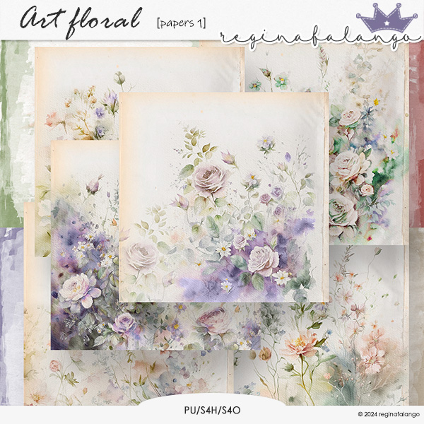 ART FLORAL PAPERS 1