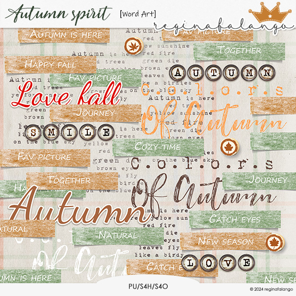 AUTUMN SPIRIT WORD ART