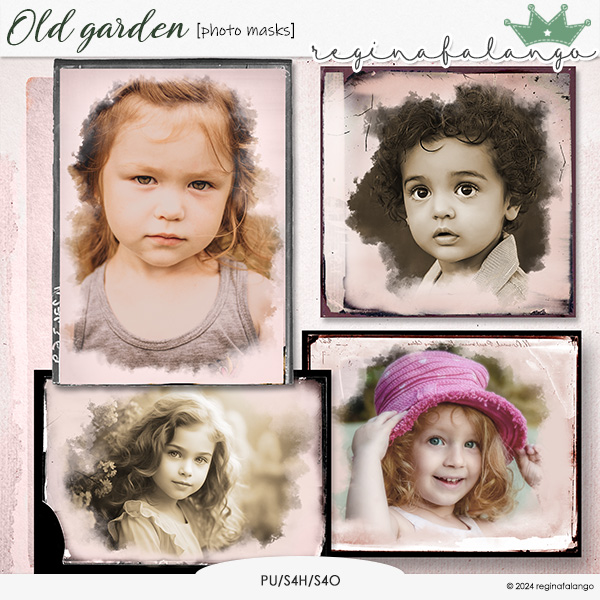 OLD GARDEN PHOTO MASKS