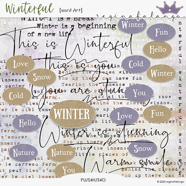 WINTERFUL WORD ART