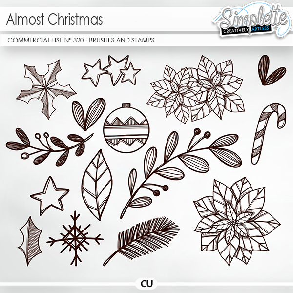 Almost Christmas (CU brushes and stamps) 320 by Simplette