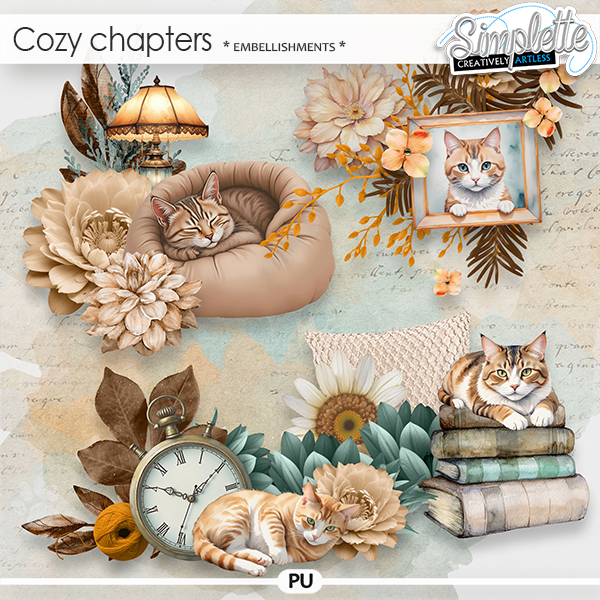 Cozy Chapters (embellishments) by Simplette