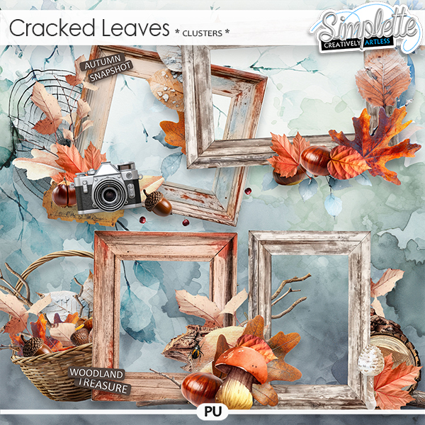 Cracked Leaves (clusters) by Simplette