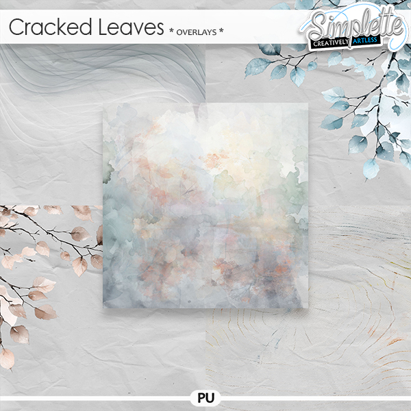 Cracked Leaves (overlays) by Simplette