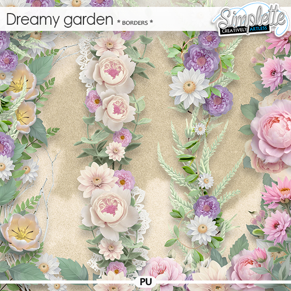 Dreamy Garden (borders) by Simplette