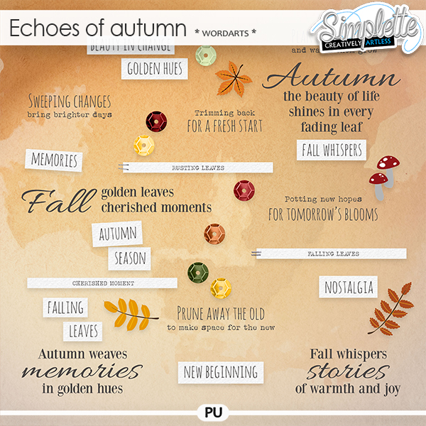 Echoes of Autumn (wordarts) by Simplette