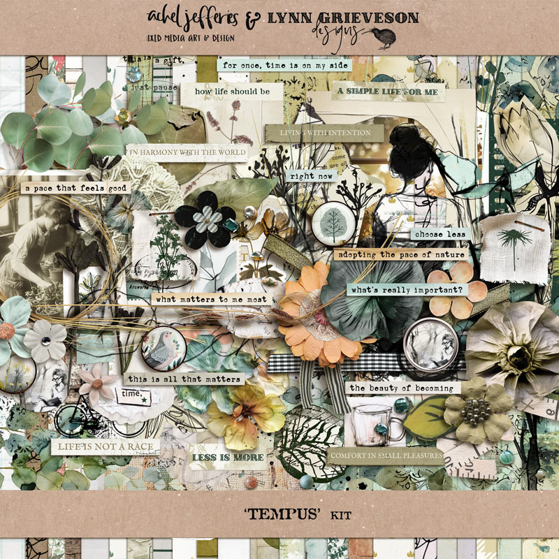 Tempus Digital Scrapbooking Kit by Rachel Jefferies and Lynn Grieveson