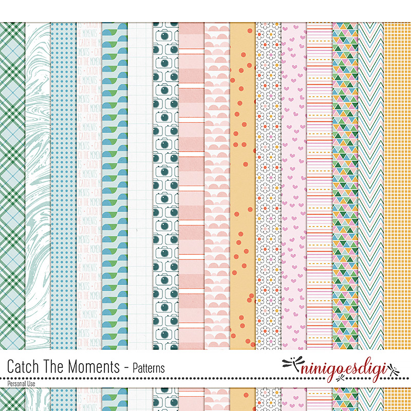 Catch The Moments Patterns by ninigoesdigi