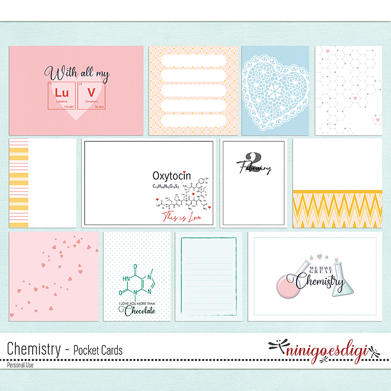 Chemistry Pocket Cards by ninigoesdigi