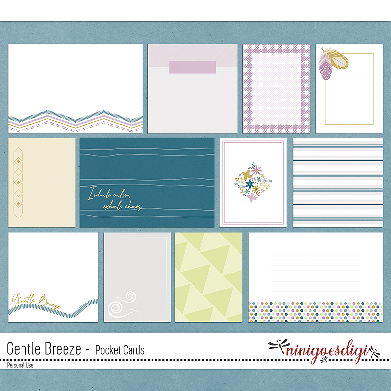 Gentle Breeze Pocket Cards by ninigoesdigi