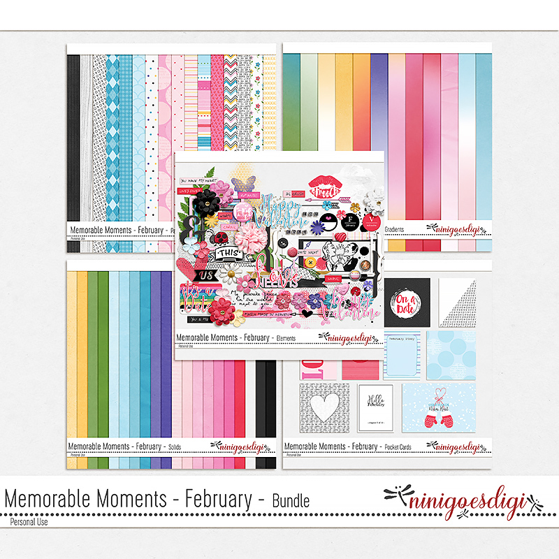 Memorable Moments February Bundle by ninigoesdigi