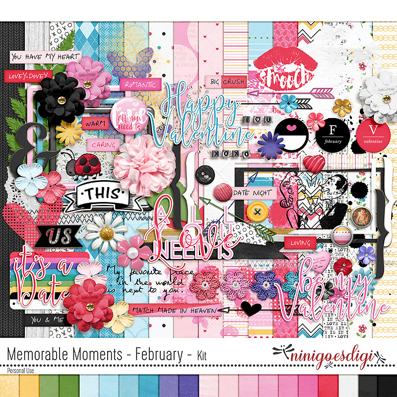 Memorable Moments - February - Kit by ninigoesdigi