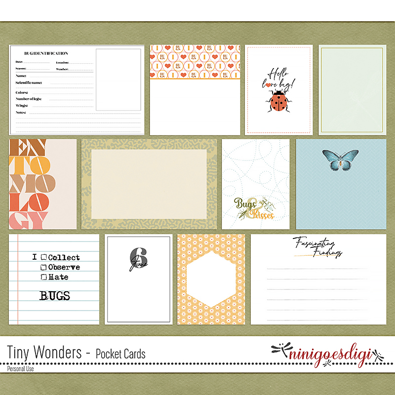 Tiny Wonders Pocket Cards by ninigoesdigi