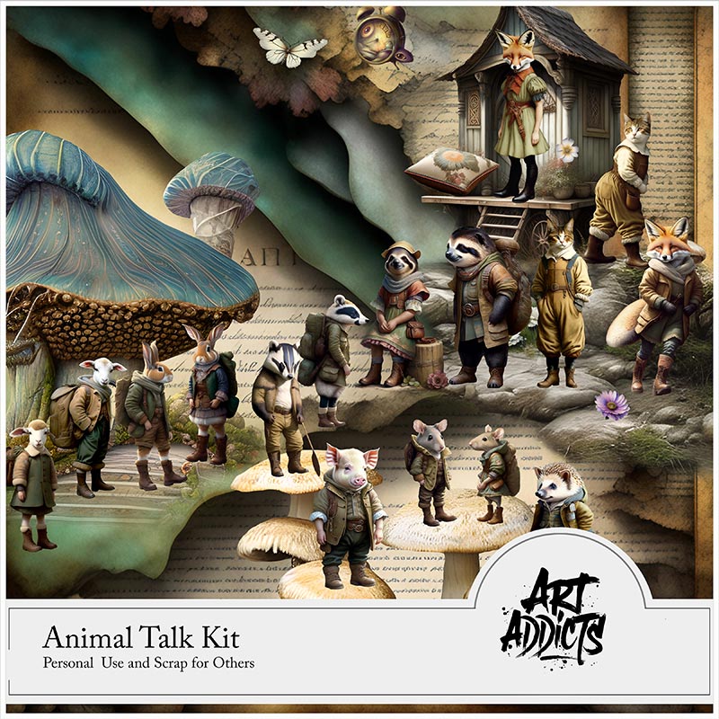 Animal Talk Digital Art Kit