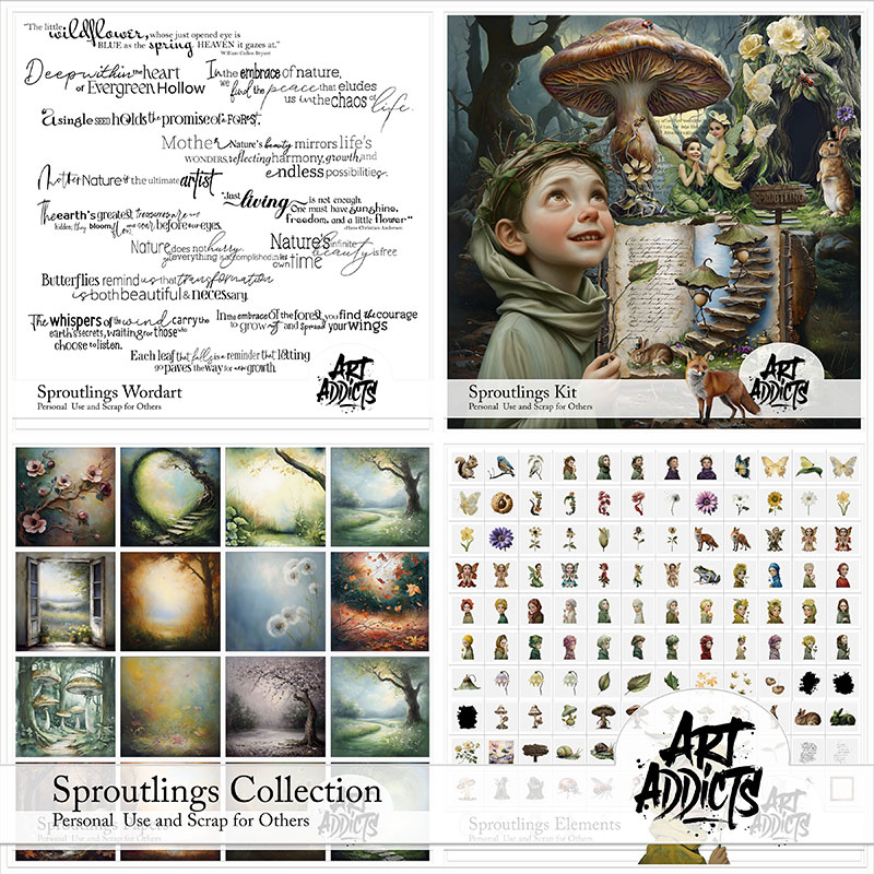 Sproutlings Digital Art Collection