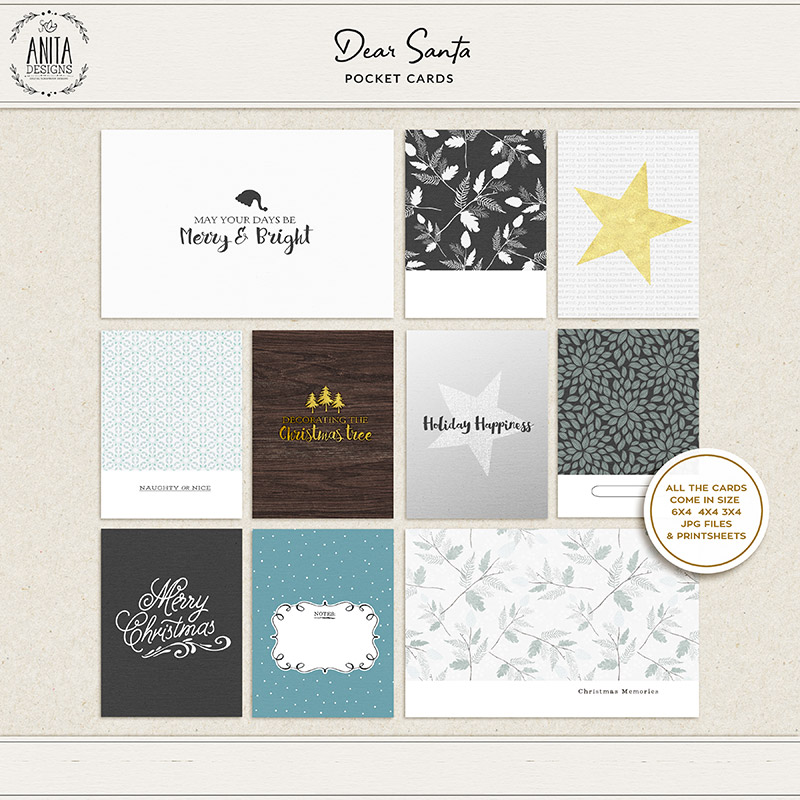 Dear Santa | Pocket cards