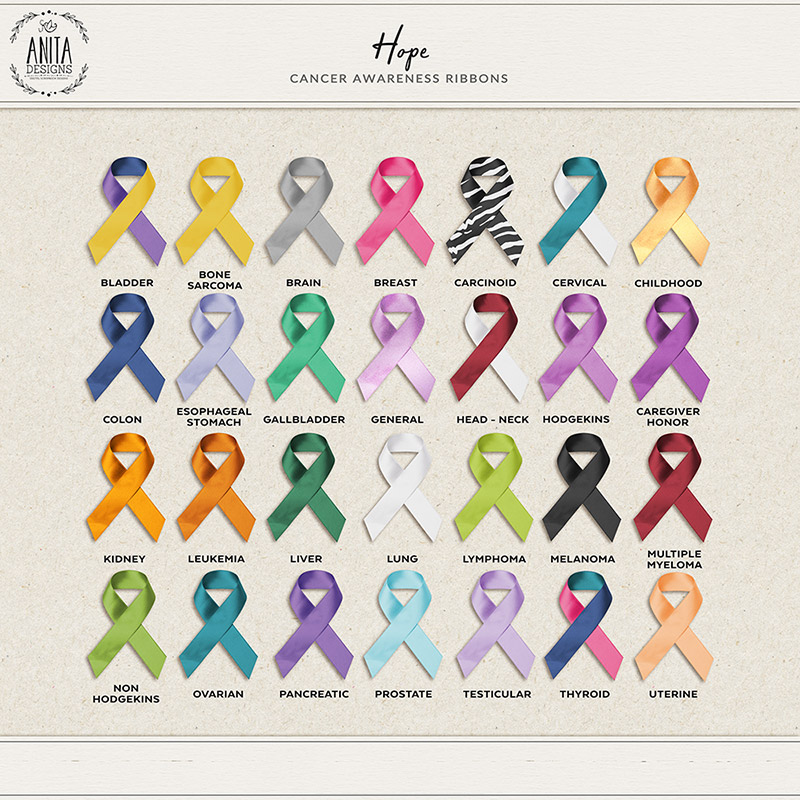 Hope | Cancer awareness ribbons