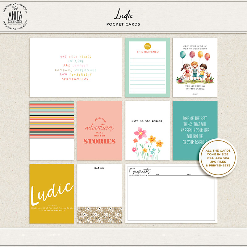 Ludic | Pocket Cards by Anita Designs