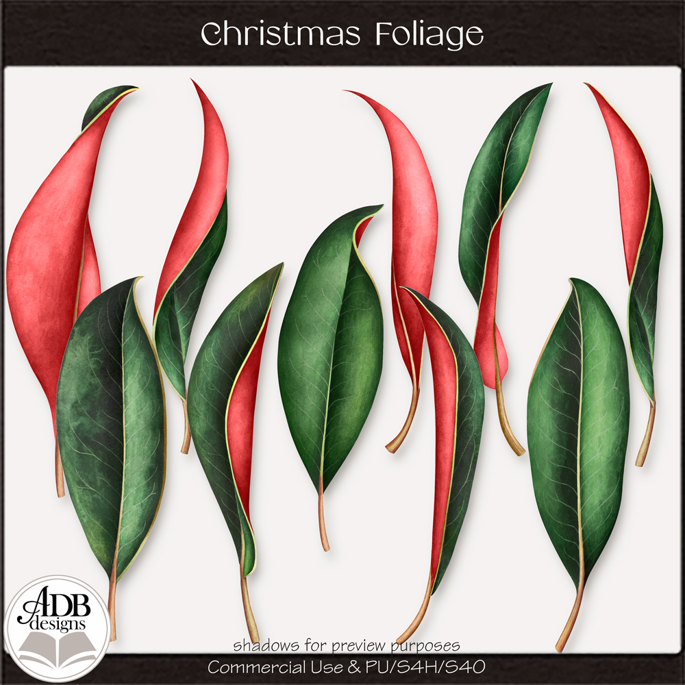 Christmas Foliage by ADB Designs CU/PU