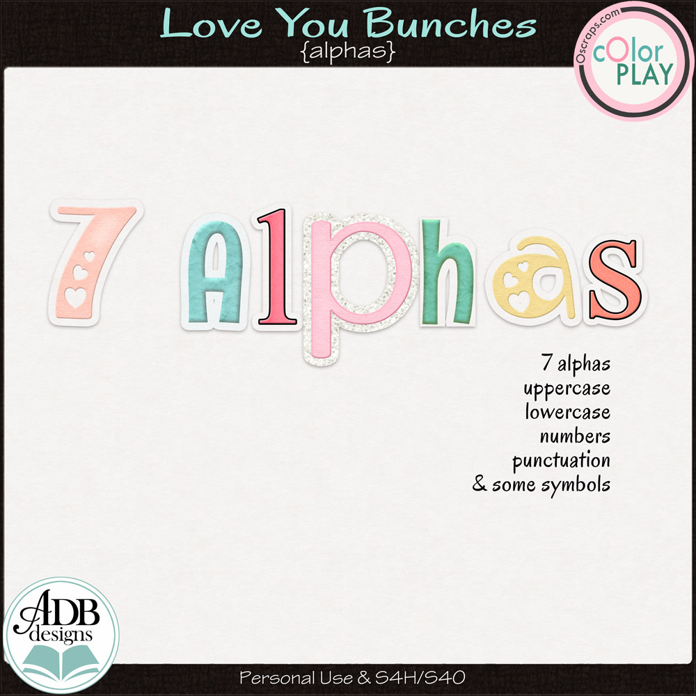 Love You Bunches Alphas by ADB Designs