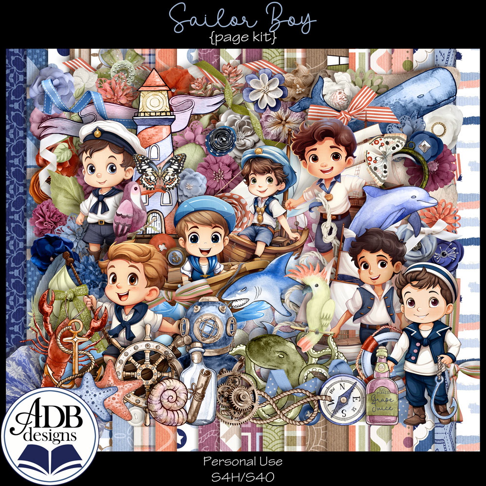 Sailor Boy Page Kit by ADB Designs