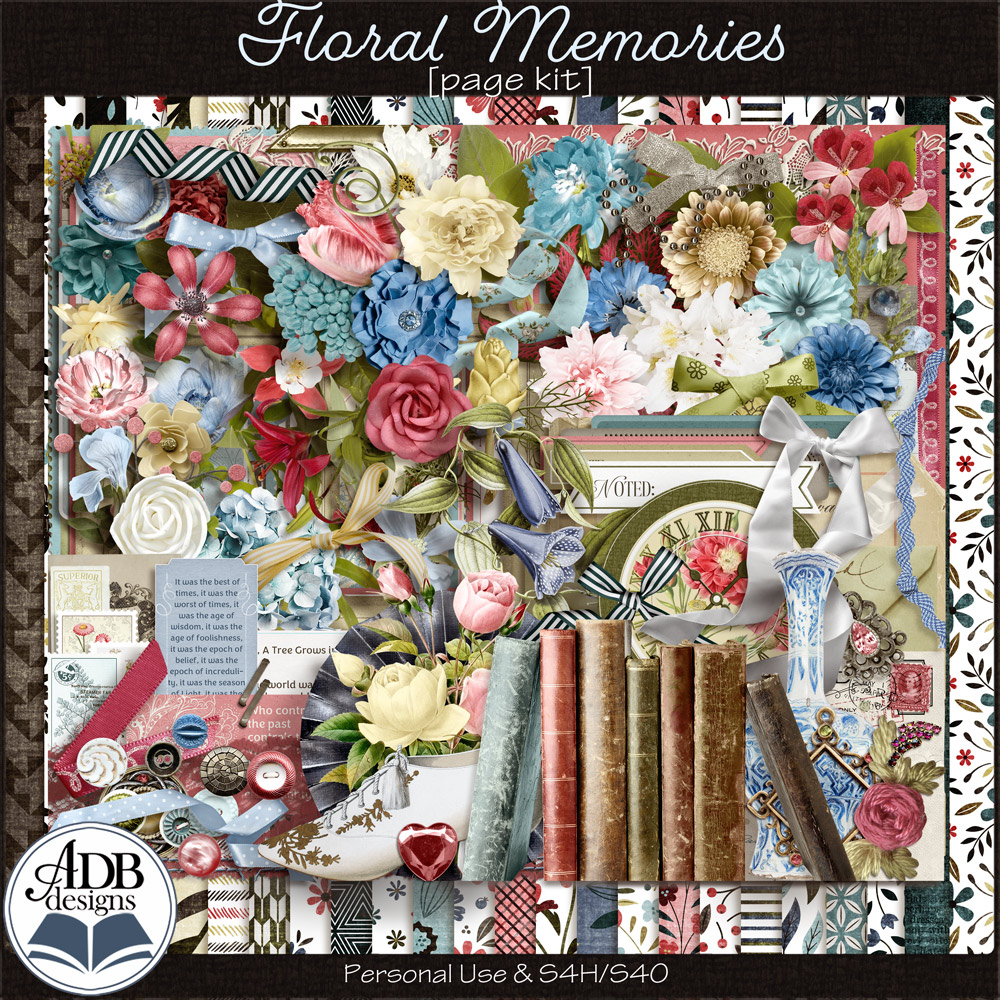 Floral Memories Page Kit