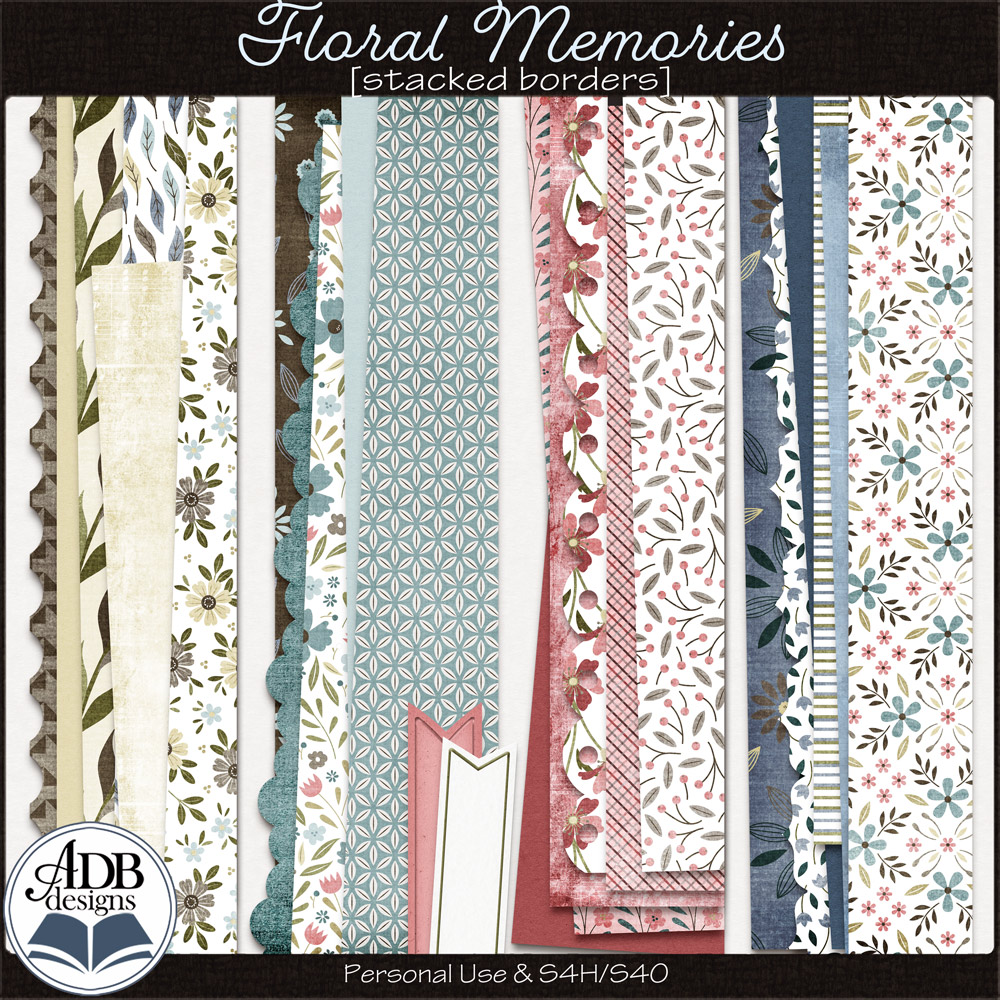 Floral Memories Stacked Borders