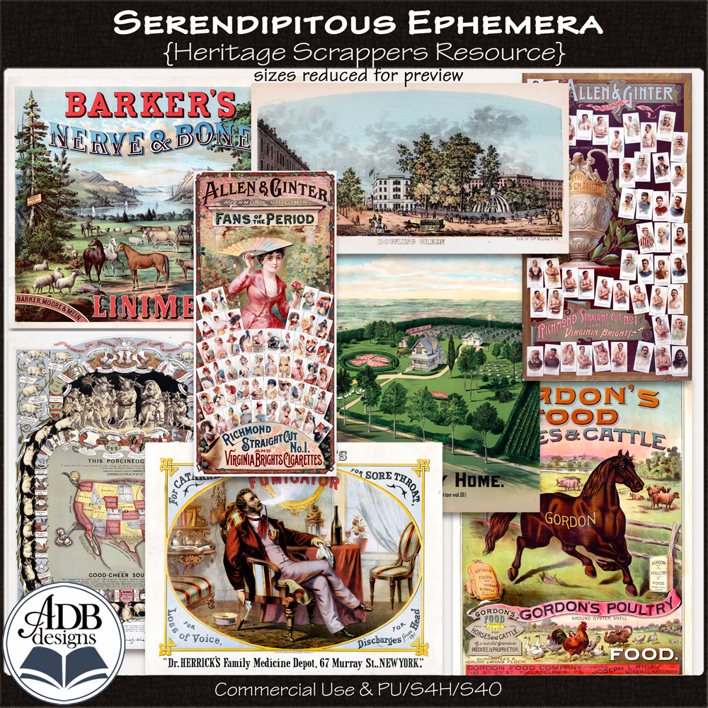 Heritage Resource Serendipitous Ephemera by ADB Designs