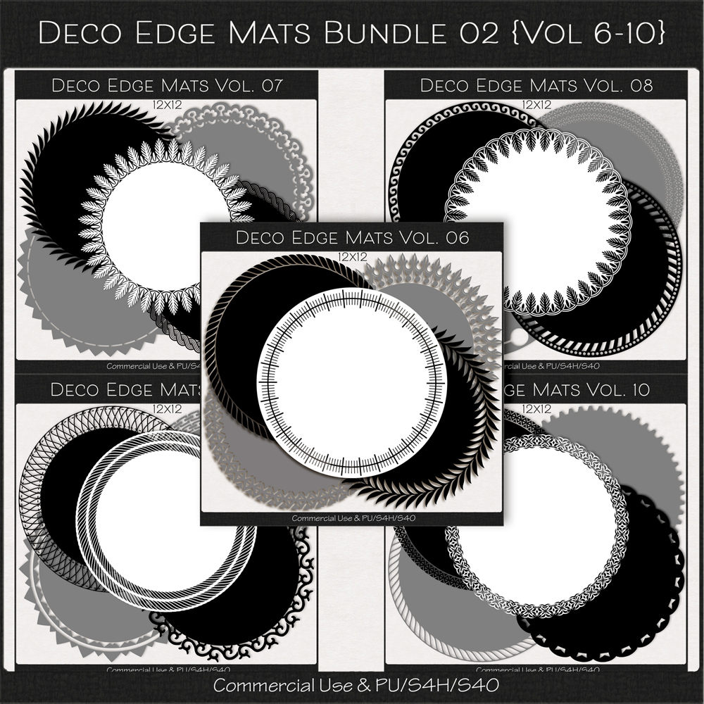 Deco Mats Bundle 02 - Vol 6-10 by ADB Designs CU/PU