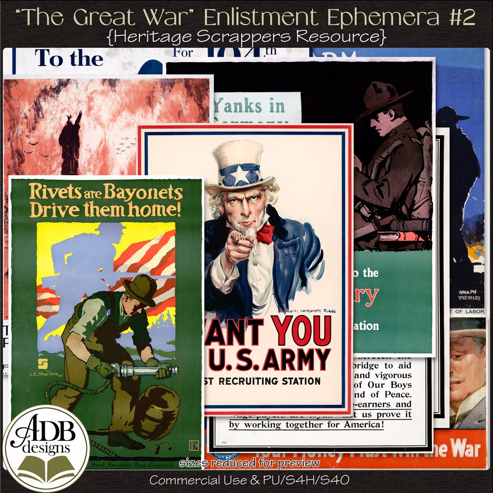 Heritage Resource Enlistment Ephemera Set 02 by ADB Designs CU/PU