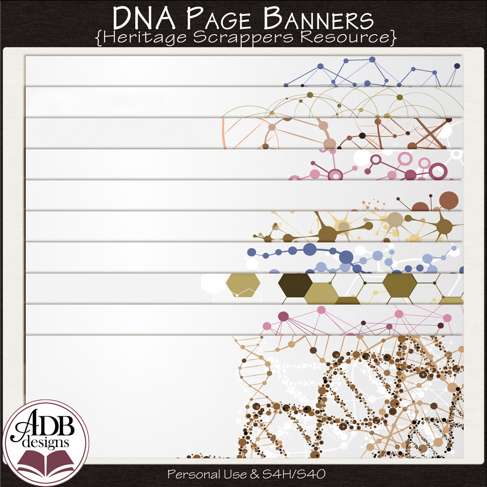 Heritage Resource DNA Page Banners by ADB Designs