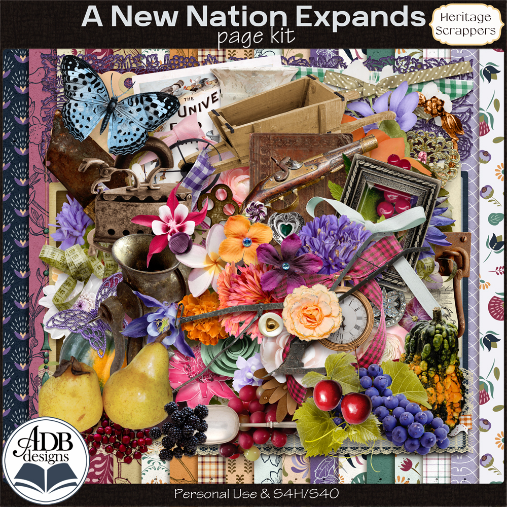 A New Nation Expands Page Kit by ADB Designs