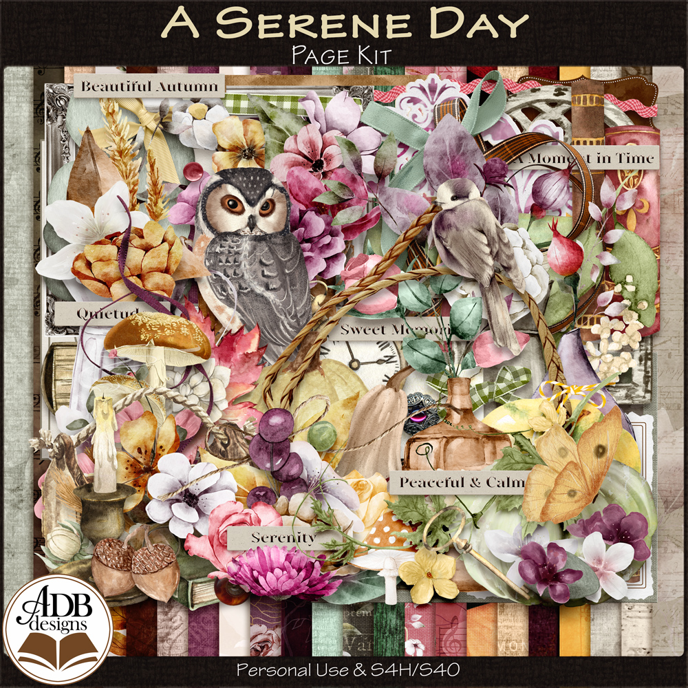 A Serene Day Page Kit