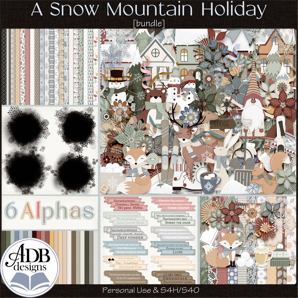 A Snow Mountain Holiday Bundle by ADB Designs