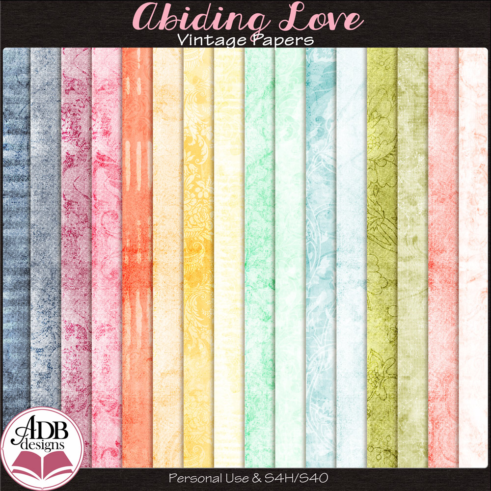 Abiding Love Vintage Papers by ADB Designs