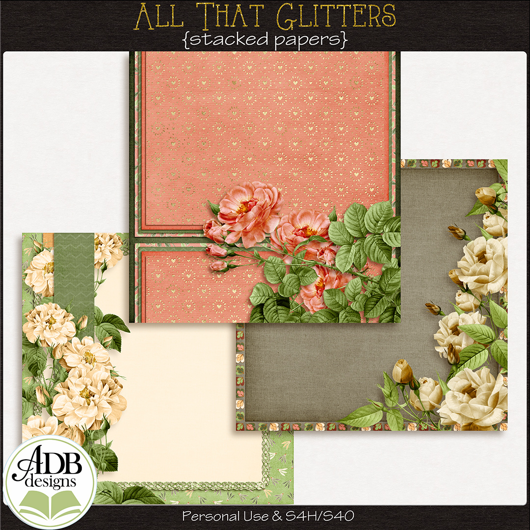 All That Glitters Stacked Papers by ADB Designs