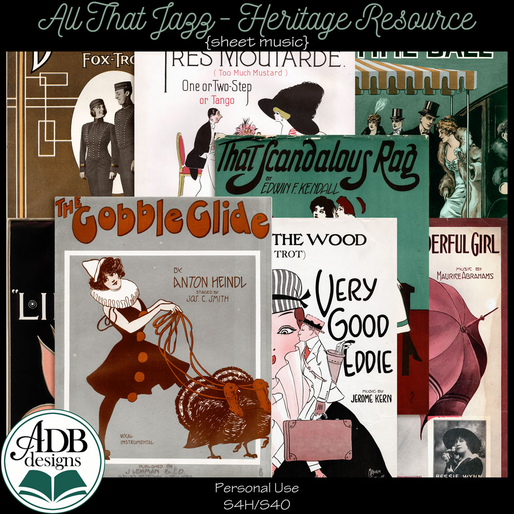 All That Jazz Heritage Sheet Music by ADB Designs