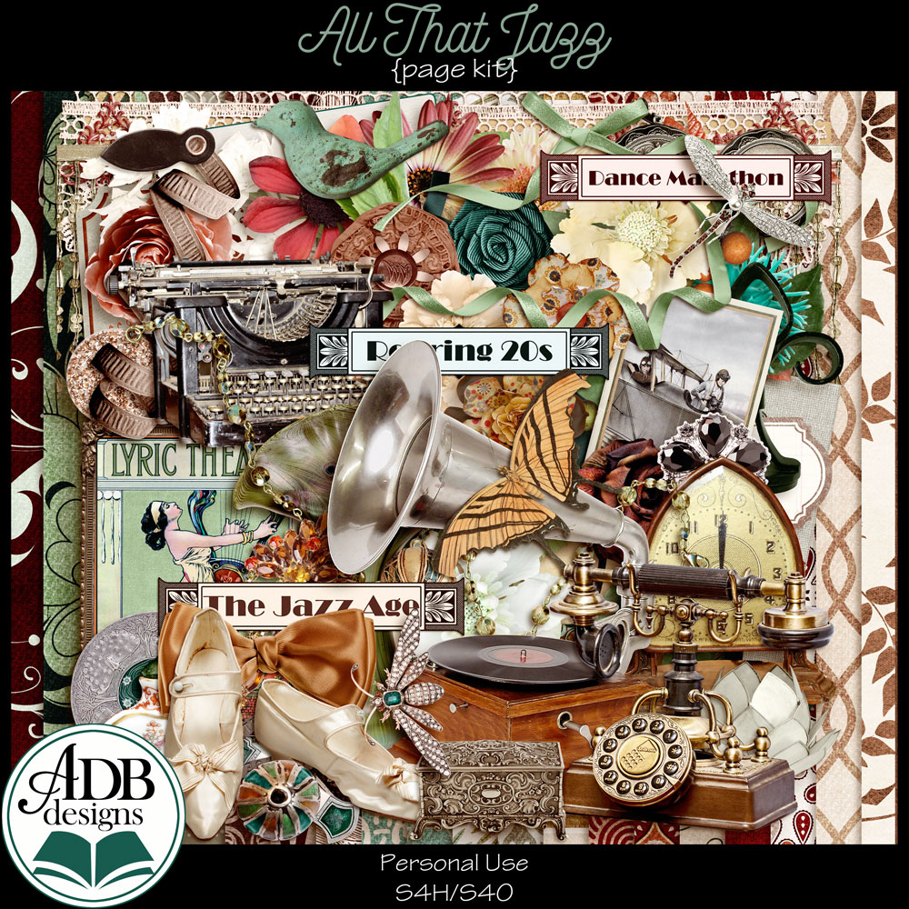 All That Jazz Heritage Page Kit by ADB Designs