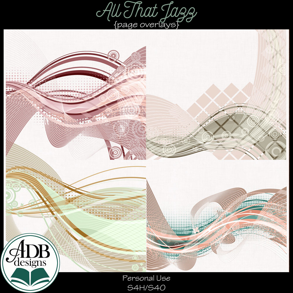 All That Jazz Heritage Page Overlays by ADB Designs