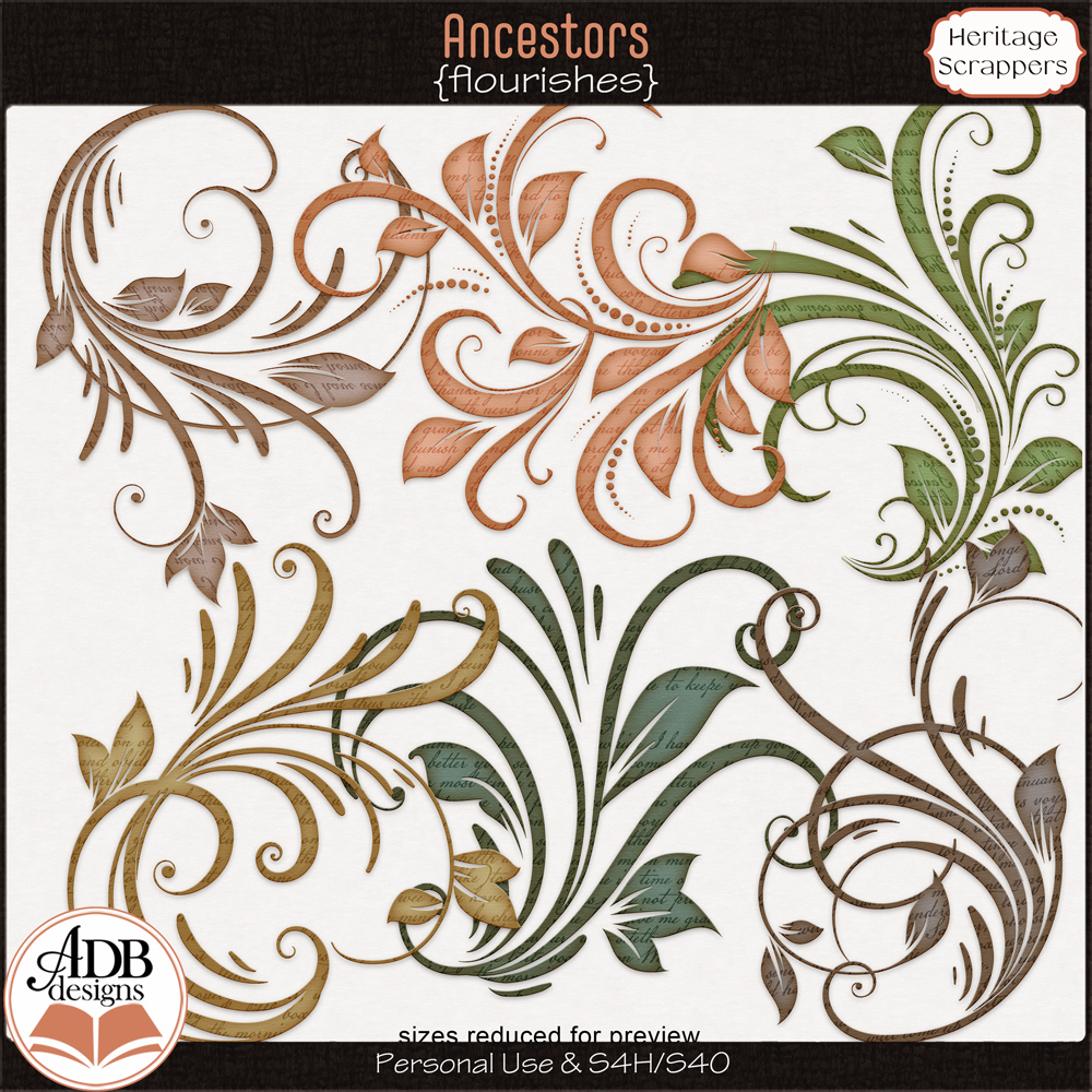 Ancestors Flourishes by ADB Designs