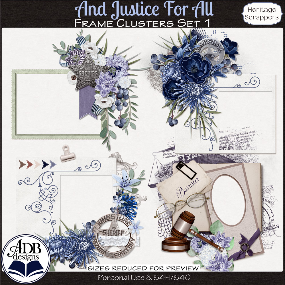 And Justice For All Clusters Set 01 by ADB Designs