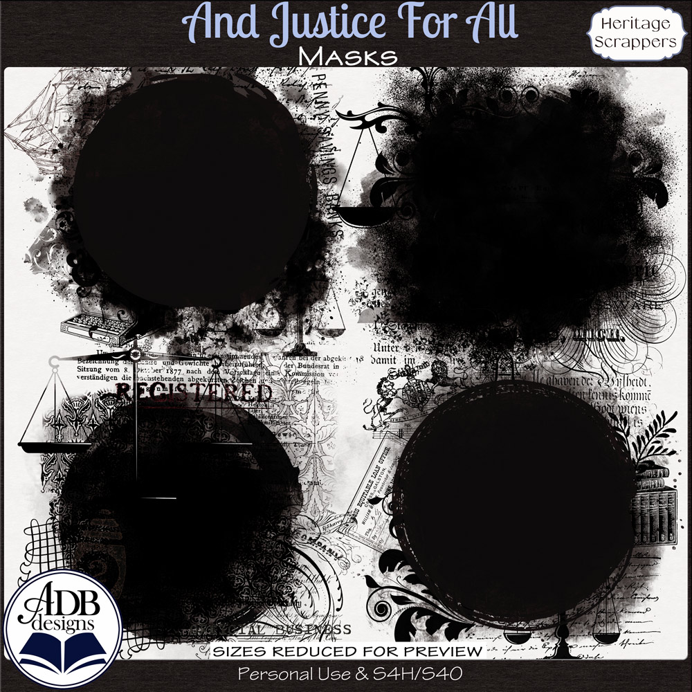 And Justice For All Masks by ADB Designs