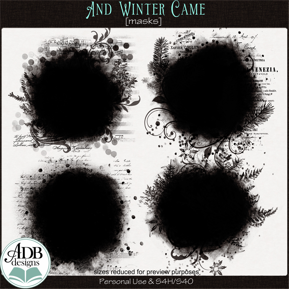 And Winter Came Masks by ADB Designs