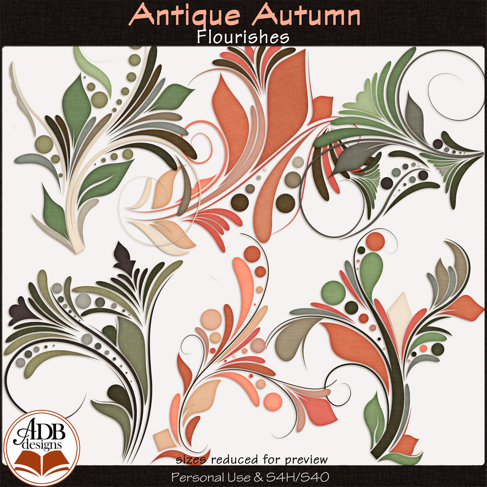 Antique Autumn Flourishes by ADB Designs